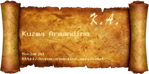 Kuzma Armandina névjegykártya